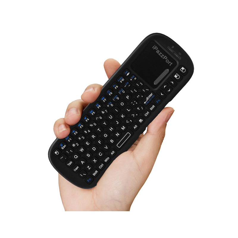 handled media keyboard with touchpad