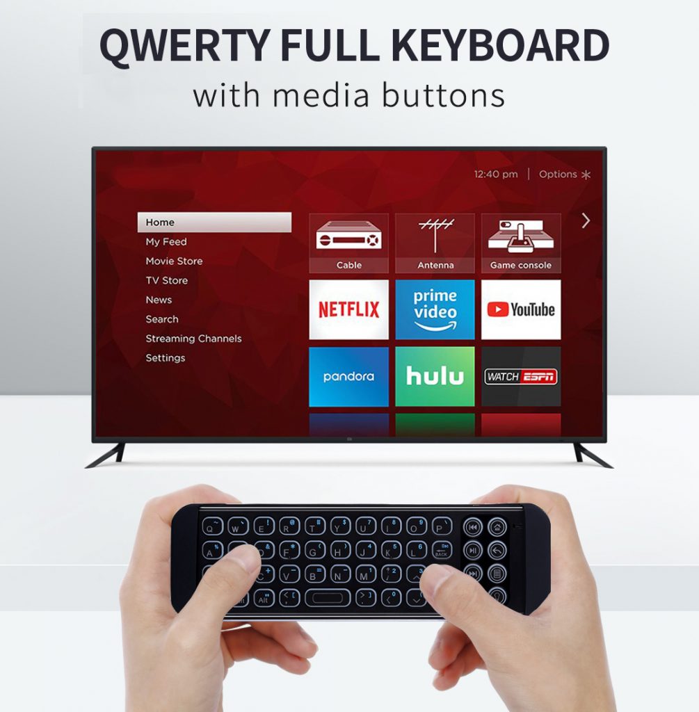 mini backlit bluetooth keyboard for firestick