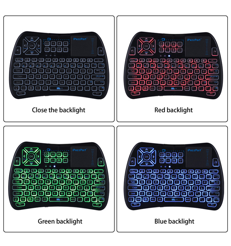 backlit bluetooth keyboard with touchpad