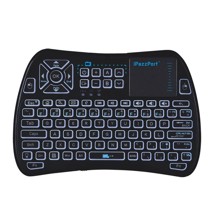 mini keyboard with touchpad and ir buttons