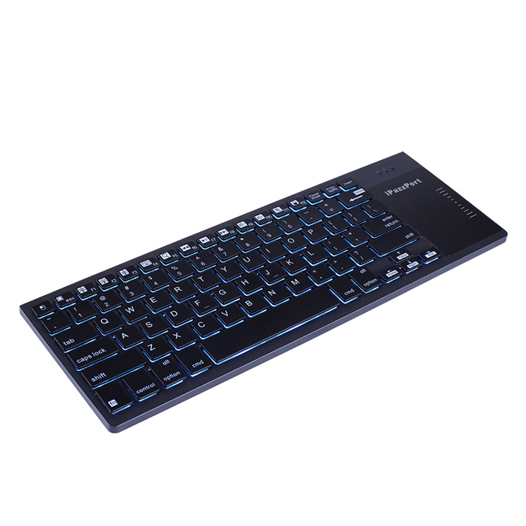 RGB bluetooth keyboard wit touchpad for iPad tablet