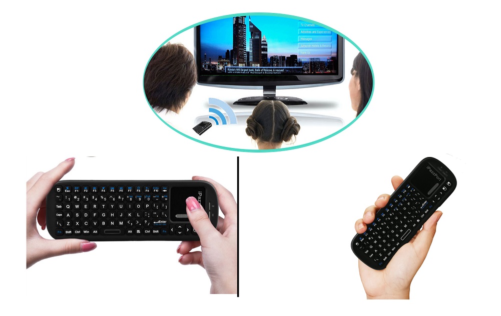 handled keyboard with touchpad