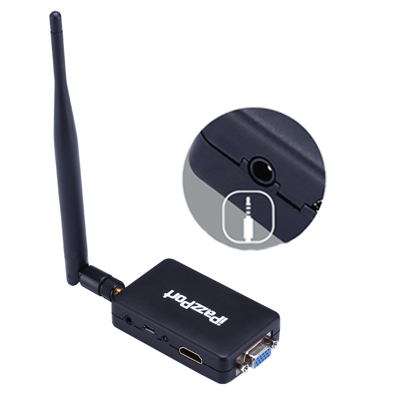 16HV iPazzPort cast wireless display dongle with external antenna