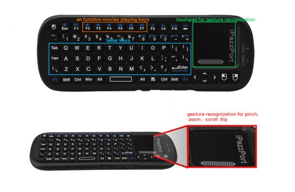 mini keyboard usb touchpad