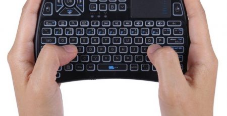 IR/RF touchpad keyboard