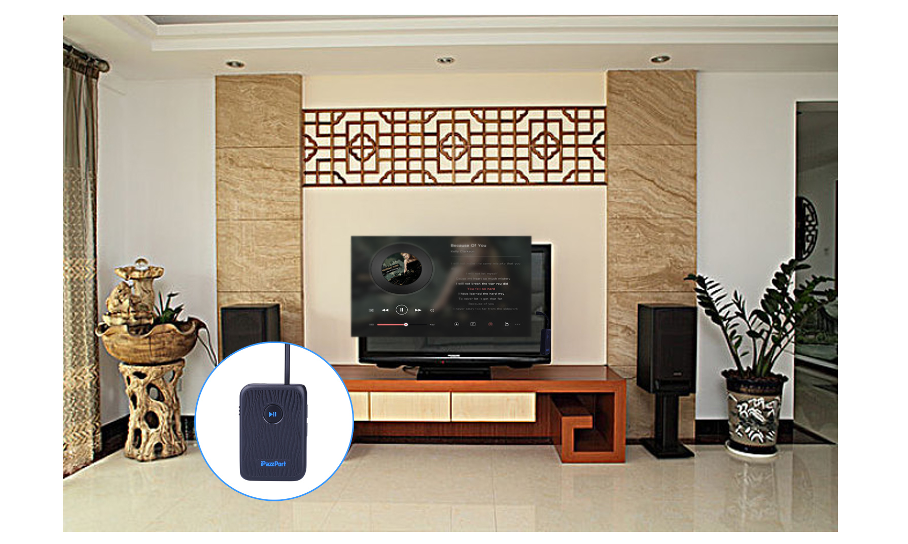 ipazzport 2-in 1 Transmitter/Receiver Bluetooth adapte