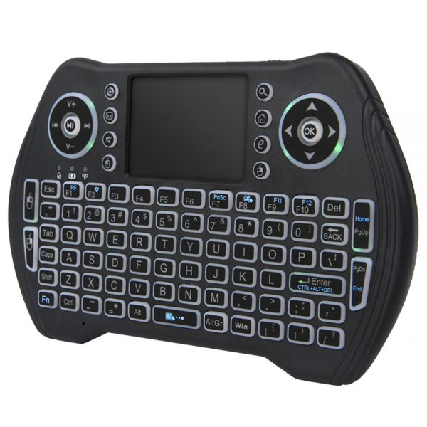 Wireless Mini Keyboard Remote Control Touchpad For Smart TV Android TV Box PC 2.4GHz With RGB Backlit