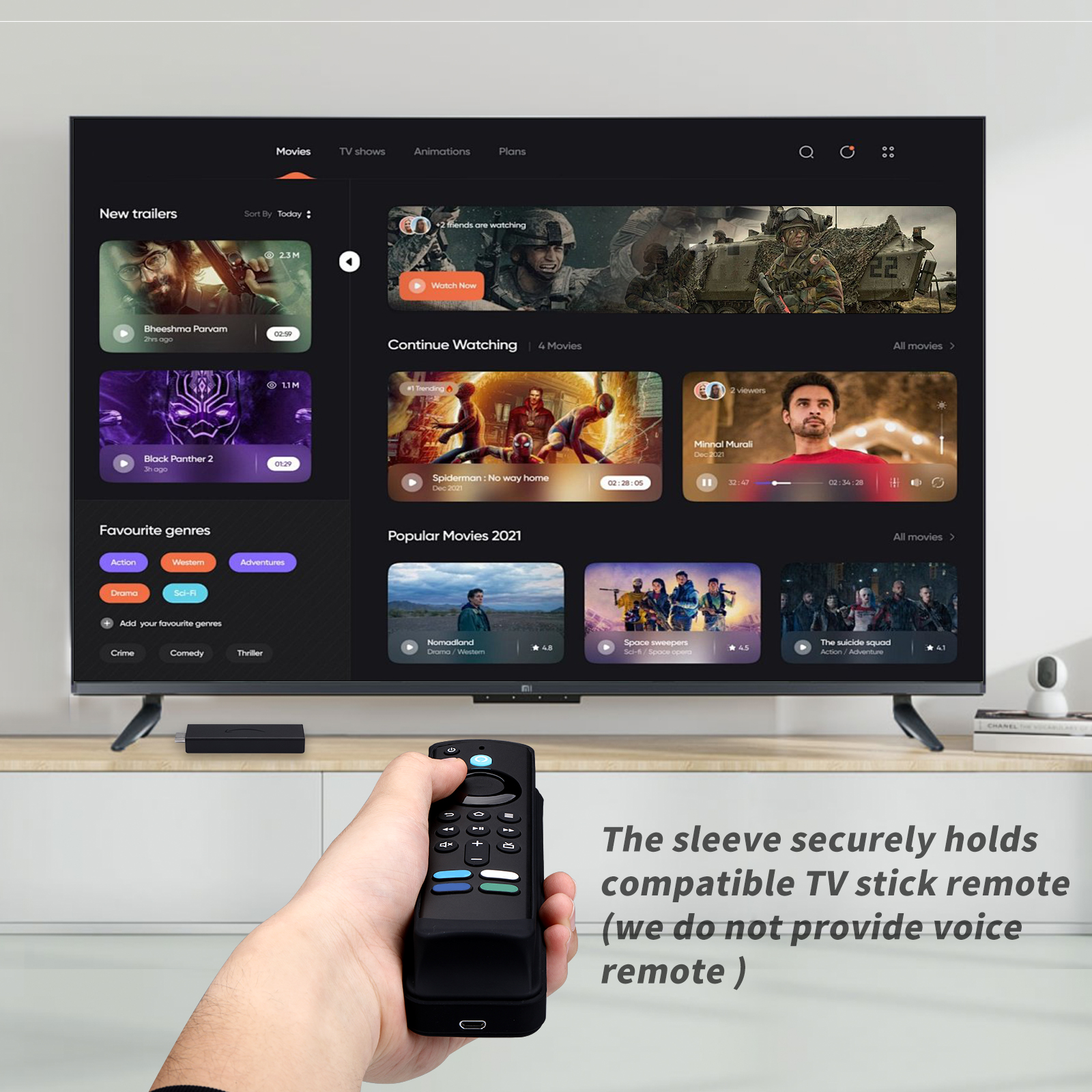 Firestick Remote Keypad fire tv stick keyboard remote | iPazzPort